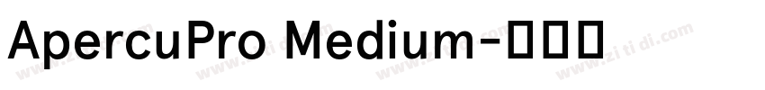 ApercuPro Medium字体转换